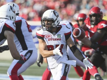 Josh Stangby

Ottawa Redblacks' Josh Stangby (87) flips the football back to his quarterback in first quarter CFL action against the Calgary Stampeders, in Calgary, Thursday, June 29, 2017. THE CANADIAN PRESS/Mike Ridewood ORG XMIT: MR102
Mike Ridewood,