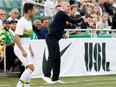 Fury FC head coach Paul Dalglish, seen here on the sidelines during a USL match at Tampa Bay in April, says he, too, is looking forward to the atmosphere of the friendly against the Impact on July 12.
Matt May Photography Inc.