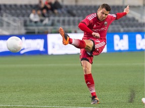 Fury FC Carl Haworth is close to returning from a lengthy absence because of an ankle injury and could see some action against the Islanders at TD Place stadium on Saturday. WAYNE CUDDINGTON/Postmedia