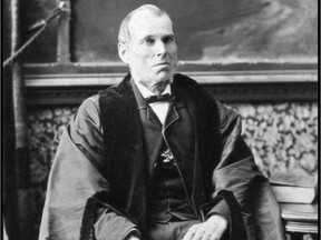 William Pittman Lett in his gown of office. He served as clerk from 1855 to 1891.