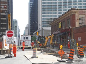Gas leak on Queen Street Tuesday morning.