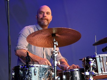 Drummer Dave King and The Bad Plus perform at the Ottawa Jazz Festival on June 28, 2017.