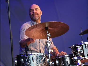 Drummer Dave King and The Bad Plus perform at the Ottawa Jazz Festival on June 28, 2017.