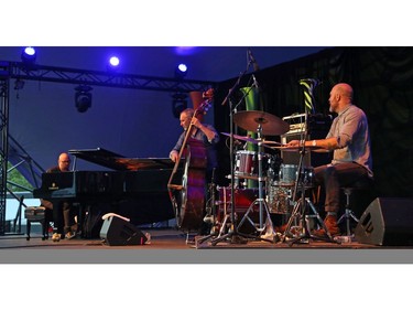 The Bad Plus, consisting of pianist Ethan Iverson, bassist Reid Anderson and drummer Dave King, perform at the Ottawa Jazz Festival.