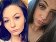 Maddie Clement (L) and Michaela Martel were killed in crash on Fernbank Road, June 18, 2017. (Photos taken from Facebook)