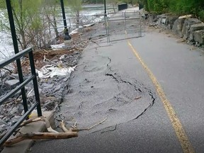 Heavily damaged NCC trails and paths could take up to one year to repair.