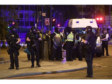 Armed police prep up in Borough.