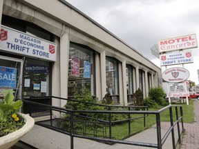 The Salvation Army has proposed to build a new facility at 333 Montreal Road in Vanier (location pictured here on June 23, 2017) to replace the emergency shelter it operates in the ByWard Market. The proposed Vanier location is currently one of The Salvation Army's thrift stores and a motel.