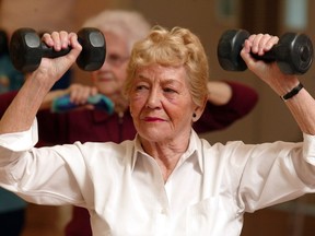 File photo of Freda Smart and the rest of the seniors exercise class at the Alex Dayton Seniors Activity Centre in Ottawa.