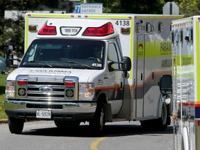 Ottawa ambulances respond to calls in the city.