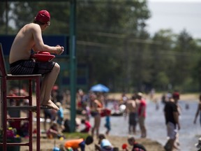 Ottawa lifeguards were at Mooney's Bay beach doing some training ahead of kicking off the season June 17, 2017.