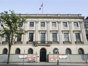 The former U.S. embassy building at One hundred Wellington St. is photographed Wednesday August 17, 2016. (Darren Brown/Postmedia)