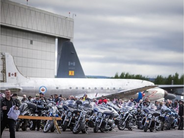 The Canada Aviation and Space Museum provides the backdrop for TELUS Ride for Dad in Ottawa on Saturday.