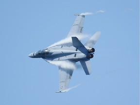 The U.S. Navy F/A 18 Super Hornet perfumed at the 67th annual Canadian International Air Show. Jack Boland/ Postmedia