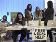 Maggie Castillo

Immigration attorney Maggie Castillo, left, of the American Immigrants Lawyers Association, offered her services at the Los Angeles International Airport as the new travel ban affects citizens from six Muslim-majority countries Thursday, June 29, 2017. A scaled-back version of President Donald Trump's travel ban took effect Thursday evening, stripped of provisions that brought protests and chaos at airports worldwide in January yet still likely to generate a new round of court fights. (Stephen Carr/The Orange County Register via AP) ORG XMIT: CAANR402

MANDATORY CREDIT; LOS ANGELES TIMES OUT
Stephen Carr, AP