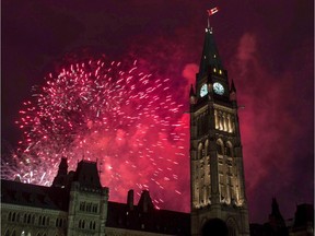 Fireworks explode behind the Peace Tower on Parliament Hill during Canada Day celebrations in Ottawa on July 1, 2015. Canada already has a lot to offer travellers, but as the country celebrates its 150th birthday in 2017 with a year full of sesquicentennial celebrations, there's even more to see and do. THE CANADIAN PRESS/Justin Tang ORG XMIT: CPT118 ORG XMIT: POS1612191350265534

EDS NOTE A July 1, 2015 FILE PHOTO
Justin Tang,