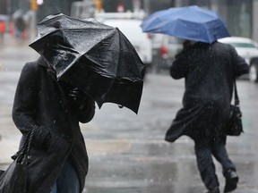 The forecast calls for a rainy, rainy Monday, followed by rainy, rainy Tuesday.