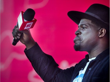 NHL player P. K. Subban spoke during WE Day Canada Sunday July 2, 2017 on Parliament Hill.