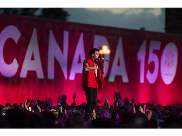 Hedley was the closing act that performed at WE Day Canada Sunday July 2, 2017 on Parliament Hill.