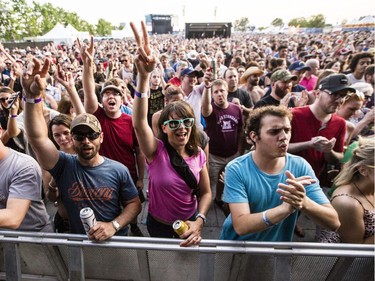 Fans cheers as the Sam Roberts Band performs during the opening night of the 2017 Ottawa Bluesfest Thursday, July 6, 2017. (Darren Brown/Postmedia) NEG: 126895
Darren Brown, Postmedia