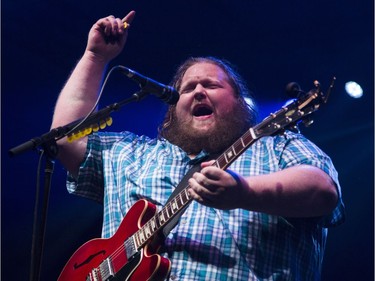 Matt Anderson performs on the Bluesville Stage at the 2017 Ottawa Bluesfest on Friday. Darren Brown/Postmedia