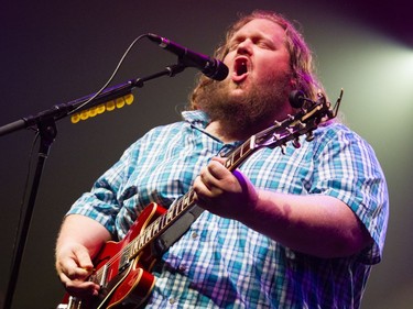 Matt Andersen performs on the Bluesville Stage at the 2017 Ottawa Bluesfest on Friday. Darren Brown/Postmedia