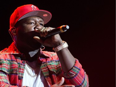 50 Cent performs on the City Stage.