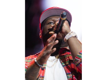 50 Cent performs on the City Stage.
