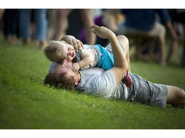 Warm weather was enjoyed by all ages at RBC Bluesfest on Saturday.  Ashley Fraser/Postmedia
