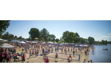 The hot sun made for perfect weather for HOPE Volleyball SummerFest that took over Mooney's Bay Park Saturday July 15, 2017.