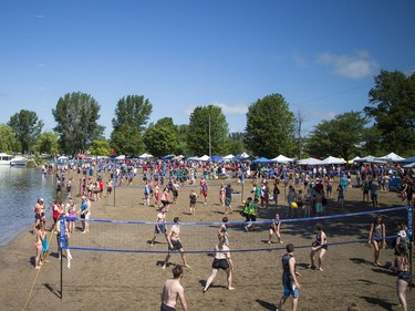 The hot sun made for perfect weather for HOPE Volleyball SummerFest that took over Mooney's Bay Park Saturday July 15, 2017.