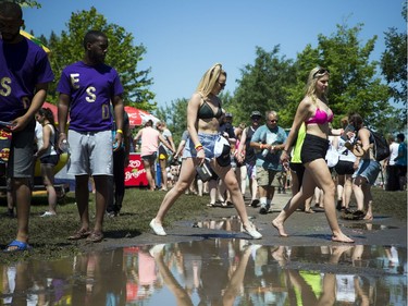 The hot sun made for perfect weather for HOPE Volleyball SummerFest that took over Mooney's Bay Park Saturday July 15, 2017. Friday nights downpour made for some wet and muddy spots in the park.