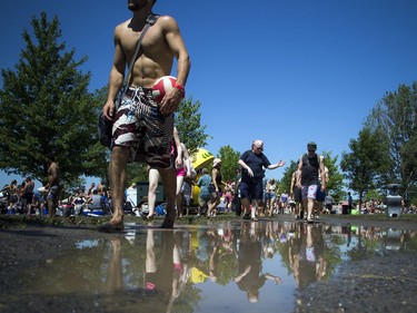 The hot sun made for perfect weather for HOPE Volleyball SummerFest that took over Mooney's Bay Park Saturday July 15, 2017. Friday nights downpour made for some wet and muddy spots in the park.