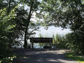 One of the many lookout spots along the Voyageurs Pathway,