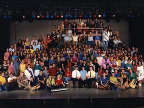 The international cast of Up With People, from back in 1997.
