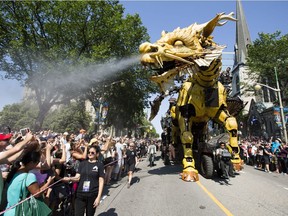 Officials estimate more than 750,000 people watched the La Machine walkabouts.
