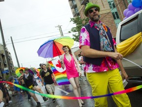 Capital Pride's 2016 parade brought thousands out to show support for Ottawa's LGBTQ2 despite the wet weather August 21, 2016.