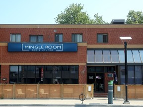 Mingle Room, at 470 Rideau Street, had a closed sign on it Monday, July 31, 2017. The restaurant/lounge was the scene of a fatal slaying of football star Ashton Dickson last month.