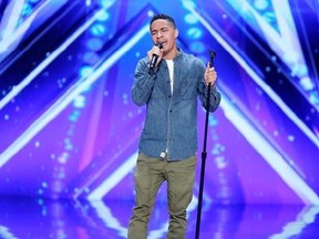 In this March 2017 photo provided by NBC, Brandon Rogers performs during America&#039;s Got Talent auditions in Pasadena, Calif. Rogers, a family physician from Portsmouth, Va., earned a standing ovation and a trip through to the next round of the NBC reality competition after singing Stevie Wonder‚Äôs ‚ÄúRibbon in the Sky.‚Äù The 29-year-old died following a June 10 car accident in Maryland. (Trae Patton/NBC via AP)