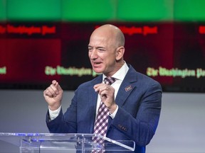 Billionaire Amazon founder and Washington Post owner Jeff Bezos.