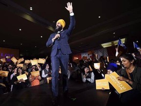 Ontario deputy NDP leader Jagmeet Singh launches his bid for the federal NDP leadership in Brampton, Ont., on May 15, 2017. Many NDP supporters may be focused on putting their feet up for the rest of the summer but their party&#039;s leadership race is about to enter a critical phase as candidates eye the last leg of the campaign to replace Tom Mulcair. From now until the finish line, four candidates -- Quebec MP Guy Caron, Manitoba MP Niki Ashton, Ontario MP Charlie Angus and Ontario legislator Jagm