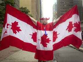 Andrew Larche celebrates Canada Day.