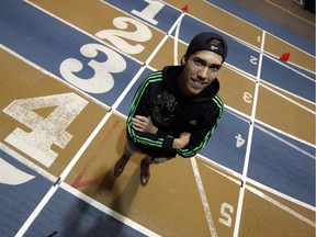 Corey Bellemore, a University of Windsor student-athlete, is the current world record holder in the Beer Mile. TYLER BROWNBRIDGE/Postmedia