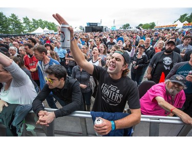 Fans of The Glorious Sons from Kingston on the grounds of the Canadian War Museum at Lebreton Flats for RBC Bluesfest on Friday.  Wayne Cuddington/Postmedia