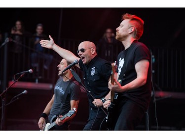 Lead songer Hugh Dillon and the rest of the Headstones on the City Stage of RBC Bluesfest on Friday evening. Wayne Cuddington/Postmedia