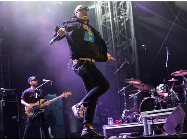 Anderson Paak on the Claridge Homes Stage on Friday night.  Wayne Cuddington/Postmedia