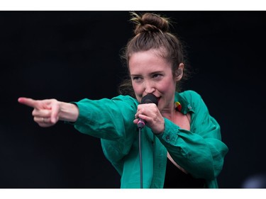 Singer Leah Fay of the band July Talk on stage as day five of the RBC Bluesfest takes place on the grounds of the Canadian War Museum. Wayne Cuddington/ Postmedia