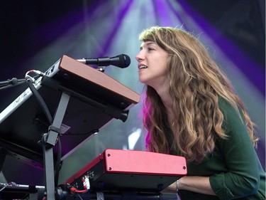 Patti King and the rest of The Shins on the Claridge Homes Stage as day six of the RBC Bluesfest takes place on the grounds of the Canadian War Museum.