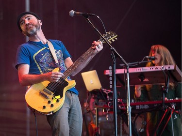 James Mercer leads the The Shins on the Claridge Homes Stage as day six of the RBC Bluesfest takes place on the grounds of the Canadian War Museum.
