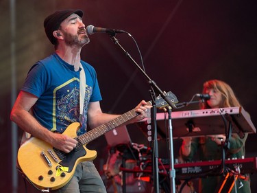 James Mercer leads the The Shins on the Claridge Homes Stage as day six of the RBC Bluesfest takes place on the grounds of the Canadian War Museum.